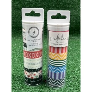 Park Lane Ms.‎ Sparkle & Co Lot Of 2 Containers Washi Tape 16 Rolls Total New